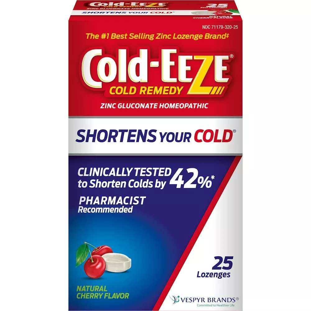 Cold-EEZE Cold Remedy Natural Cherry Lozenge, 25-Pack