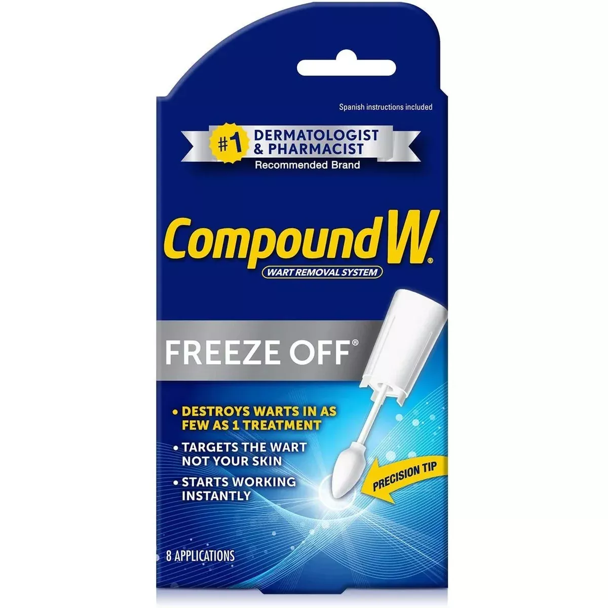 Compound W Freeze Off Maximum Freeze Wart Removal System, 8-Pack