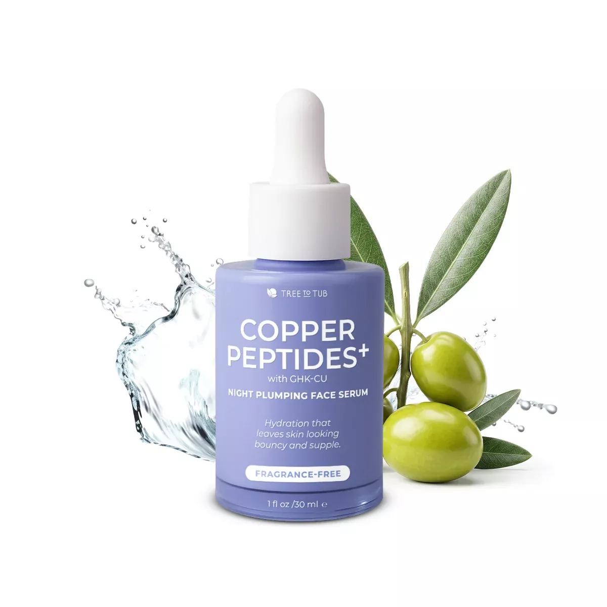 Copper Peptides+ with GHK-CU Night Plumping Face Serum