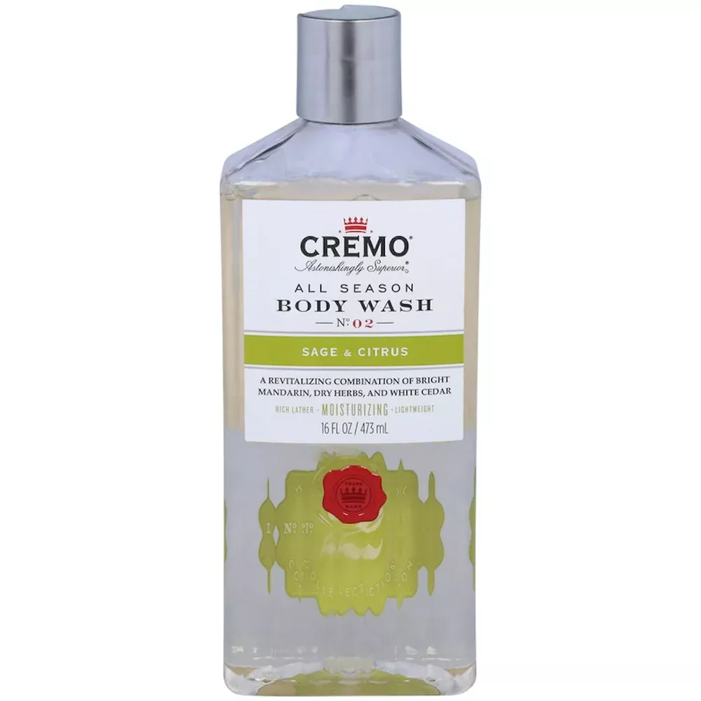 Cremo Body Wash, Sage & Citrus, All Season, No.2 16 Fl Oz