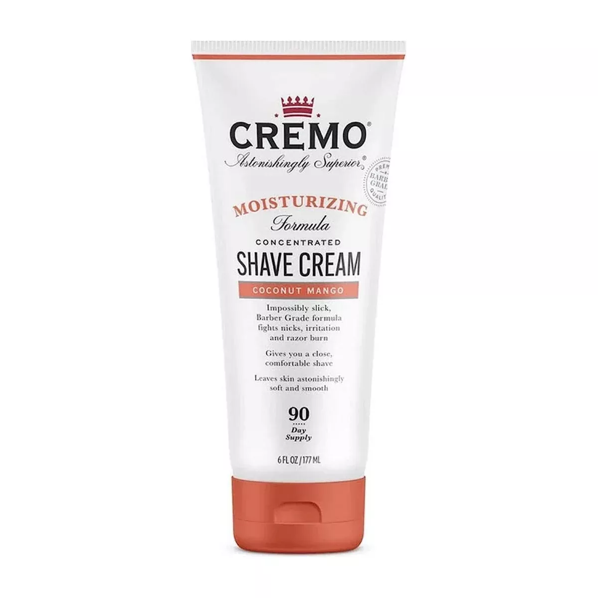 Cremo Moisturizing Shave Cream Coconut Mango 6 Oz