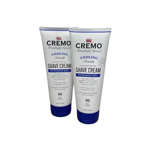 Cremo Refreshing MintCooling Concentrated Shave Cream 6 Oz
