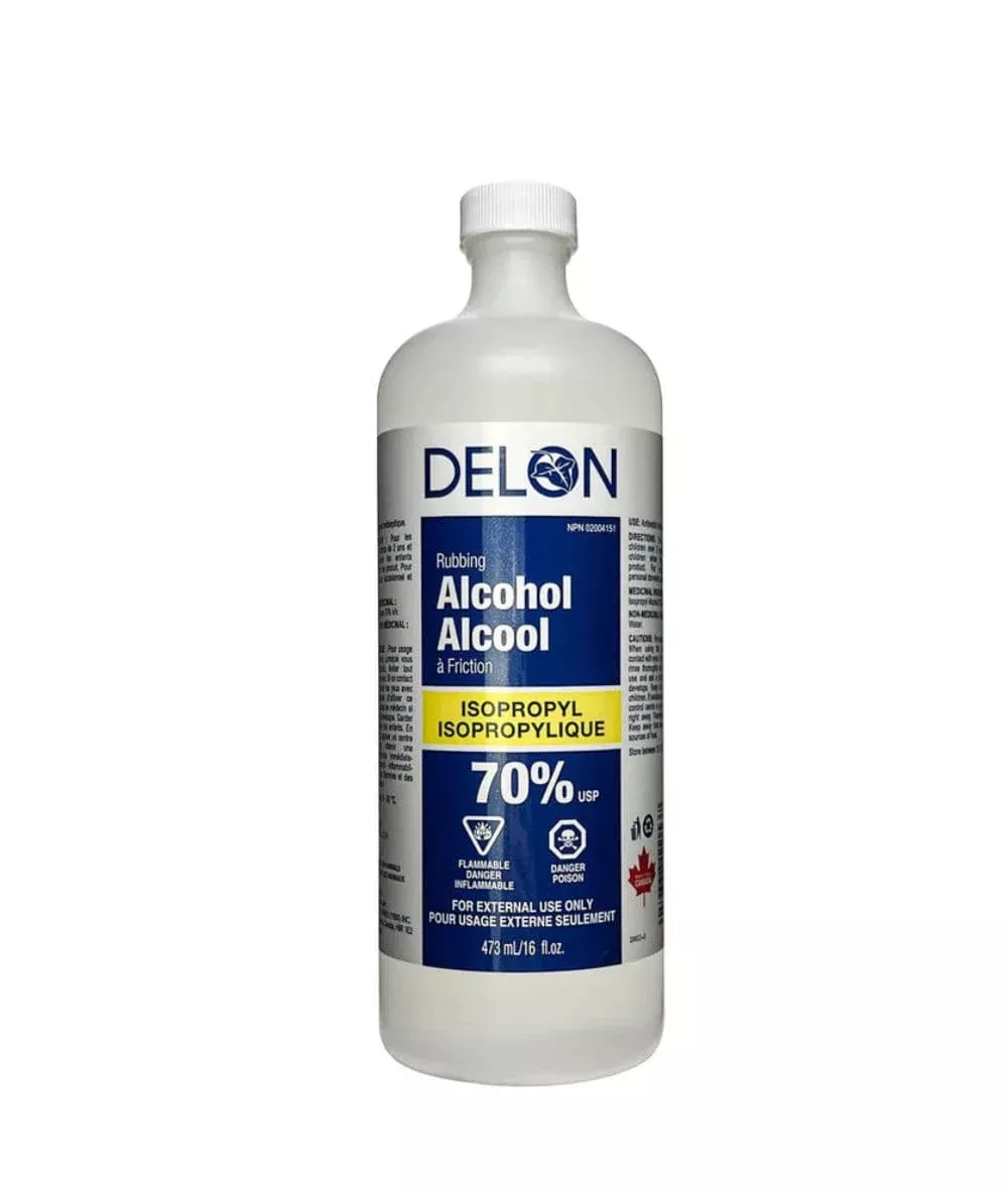 Delon ISopropyl Rubbing Alcohol 70% 450 ml