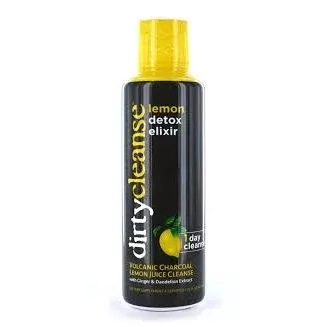 Dirty Cleanse Volcanic Charcoal Lemon Detox Elixir, 16 Oz
