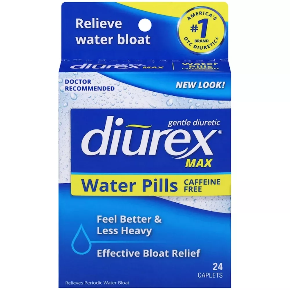 Diurex Max 50 mg Caffeine-Free Tablet CPLT, 24 EA