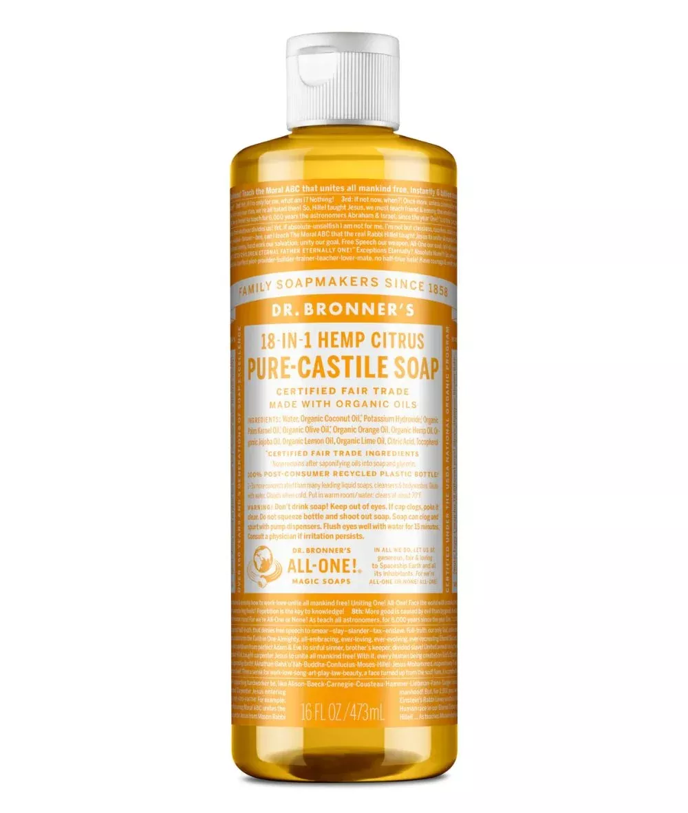 Dr. Bronner's Pure-Castile Liquid Soap [Citrus] 16oz