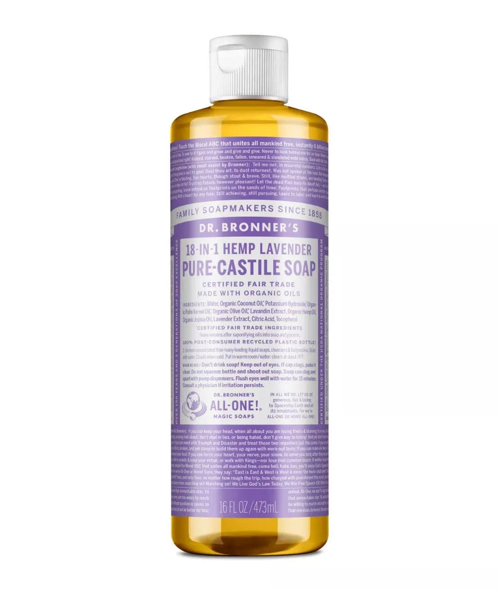 Dr. Bronner's Pure-Castile Liquid Soap [Lavender] 16oz