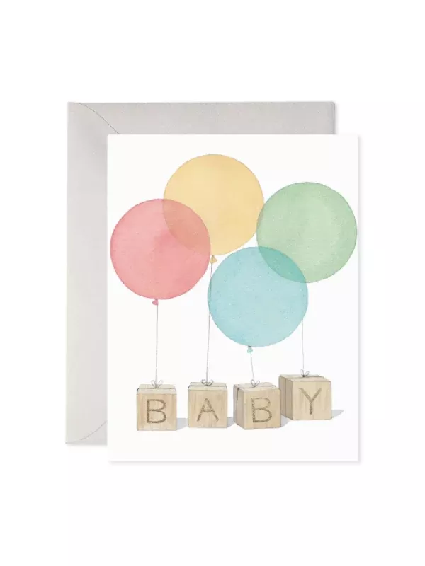 E. Frances Baby Blocks Card