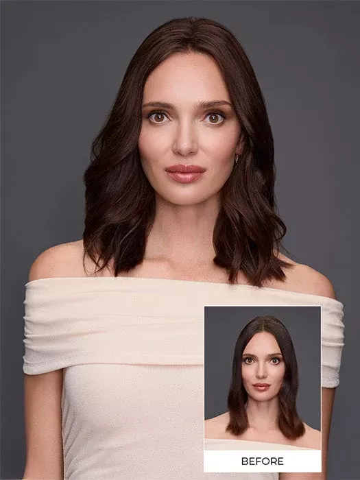 easiPart Medium HH 14″ | Human Hair Topper (Mono Top)