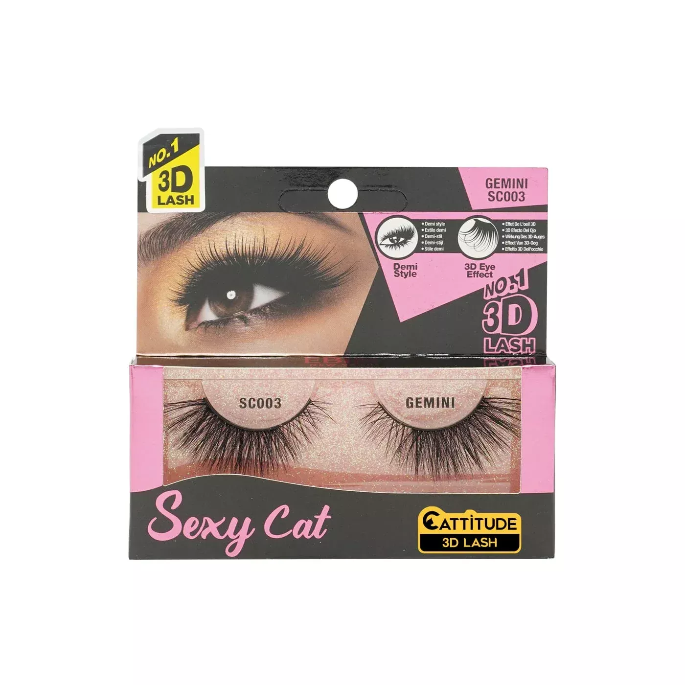 EBIN – GEMINI SEXY CAT 3D LASHES SC003