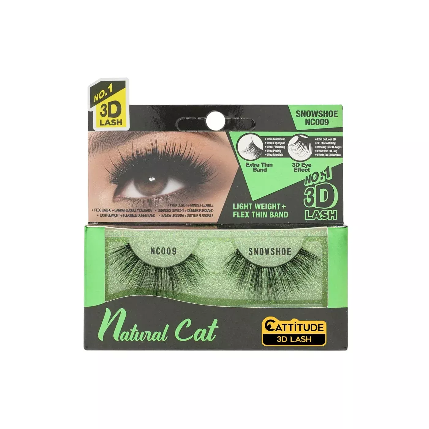 EBIN – SNOWSHOE NATURAL CAT 3D LASHES NC009