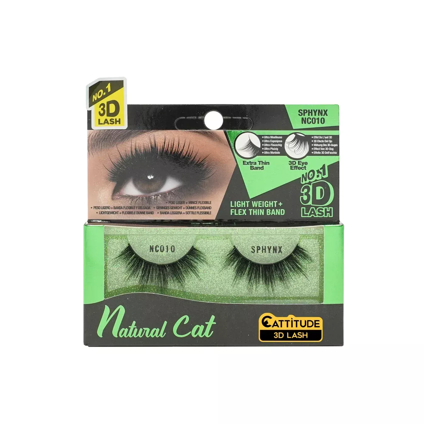 EBIN – SPHYNX NATURAL CAT 3D LASHES NC010