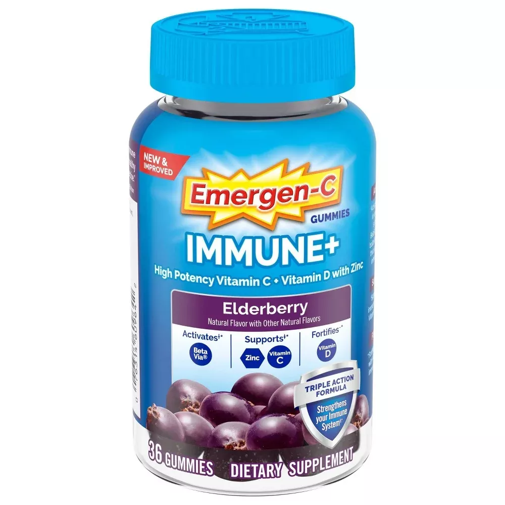 Emergen-C Immune+ Elderberry Gummies