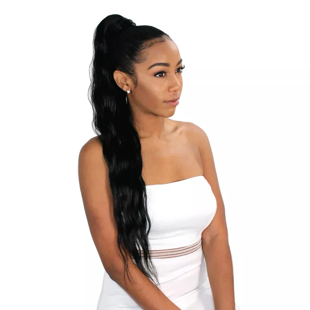 EVE HAIR – PLATINO PONY TAIL WEAVE MALAYSIAN WAVE 30″