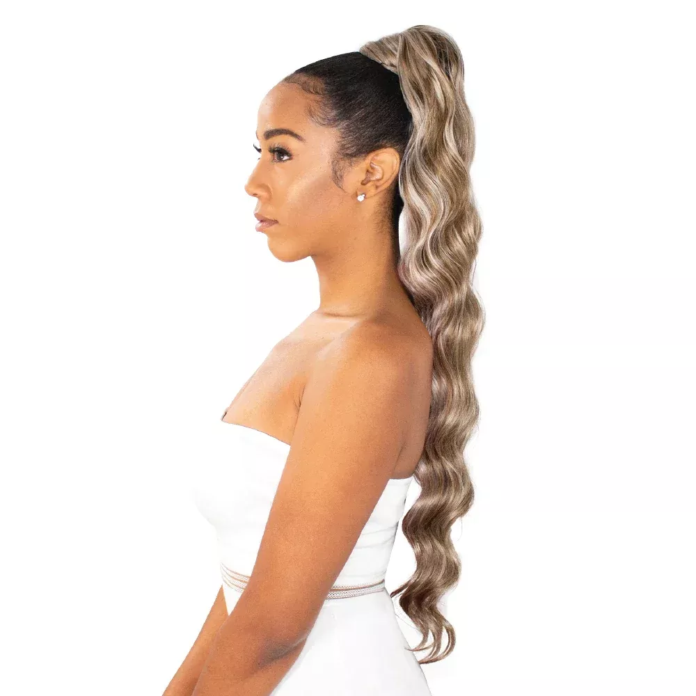 EVE HAIR – PLATINO PONY TAIL WEAVE OCEAN WEAVE 30″