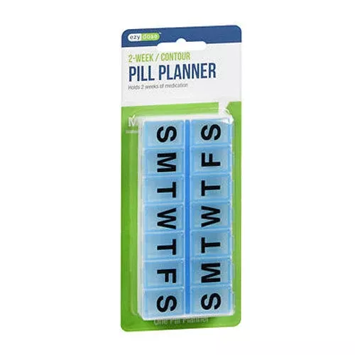 Ezy Dose Pill Reminder, Contour, 14 Day, Medium
