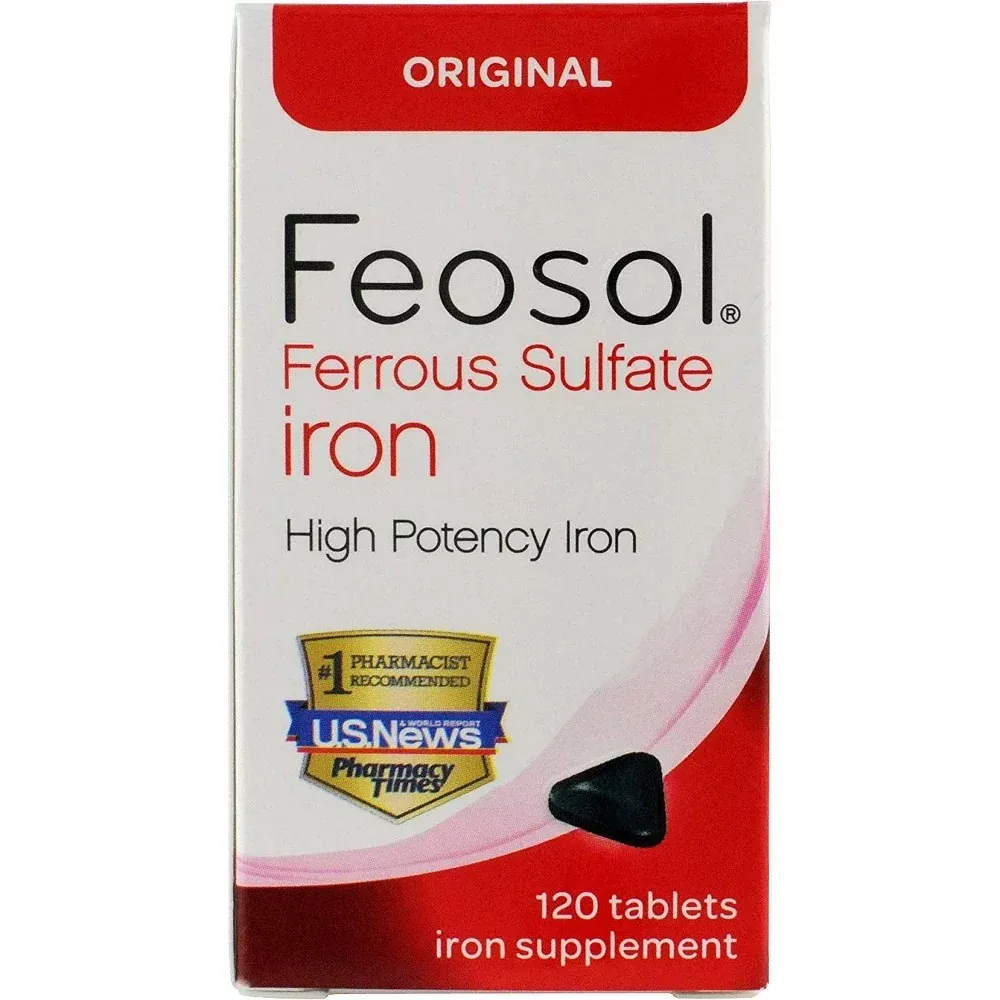 Feosol Iron Original 65 mg Tablet, 120 EA