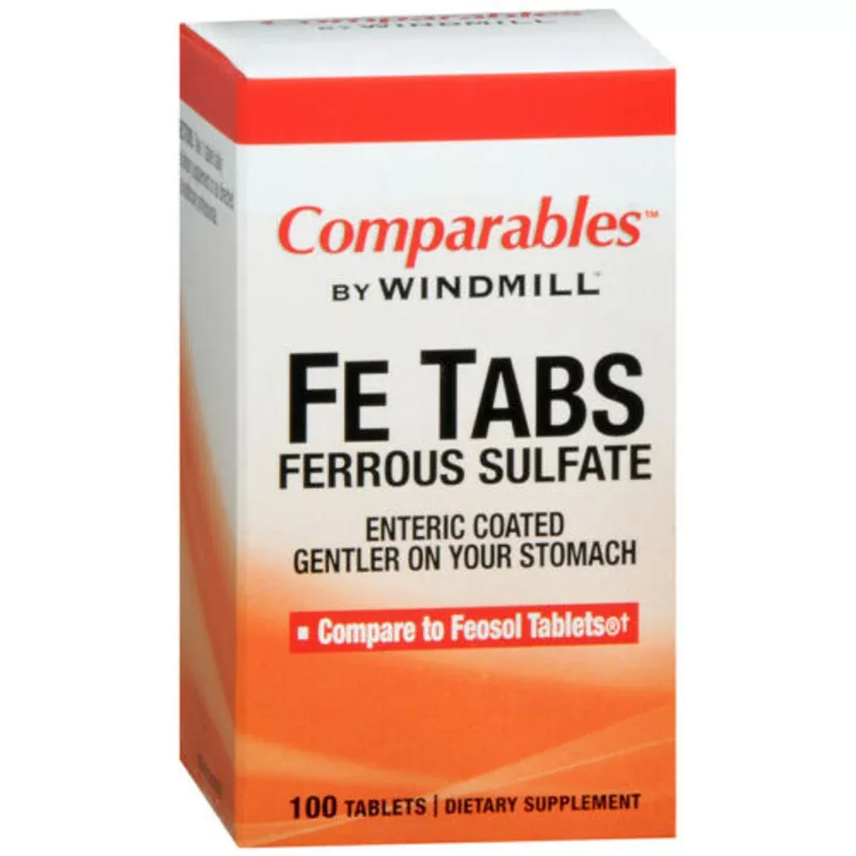 Ferrous Sulfate 325 mg (65 mg Elemental Iron) – 100 Tablets