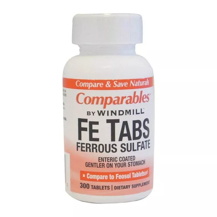 Ferrous Sulfate 325 mg (65 mg Elemental Iron) – 300 Tablets