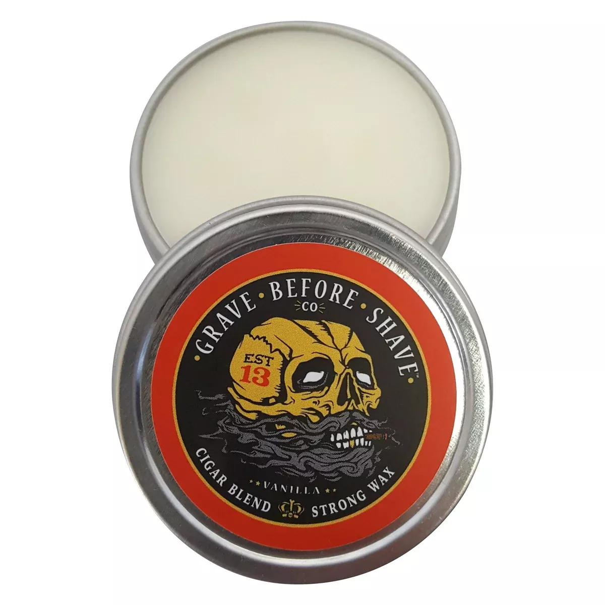 Fisticuffs™Cigar Blend Strong Hold Mustache Wax 1 OZ. Tin