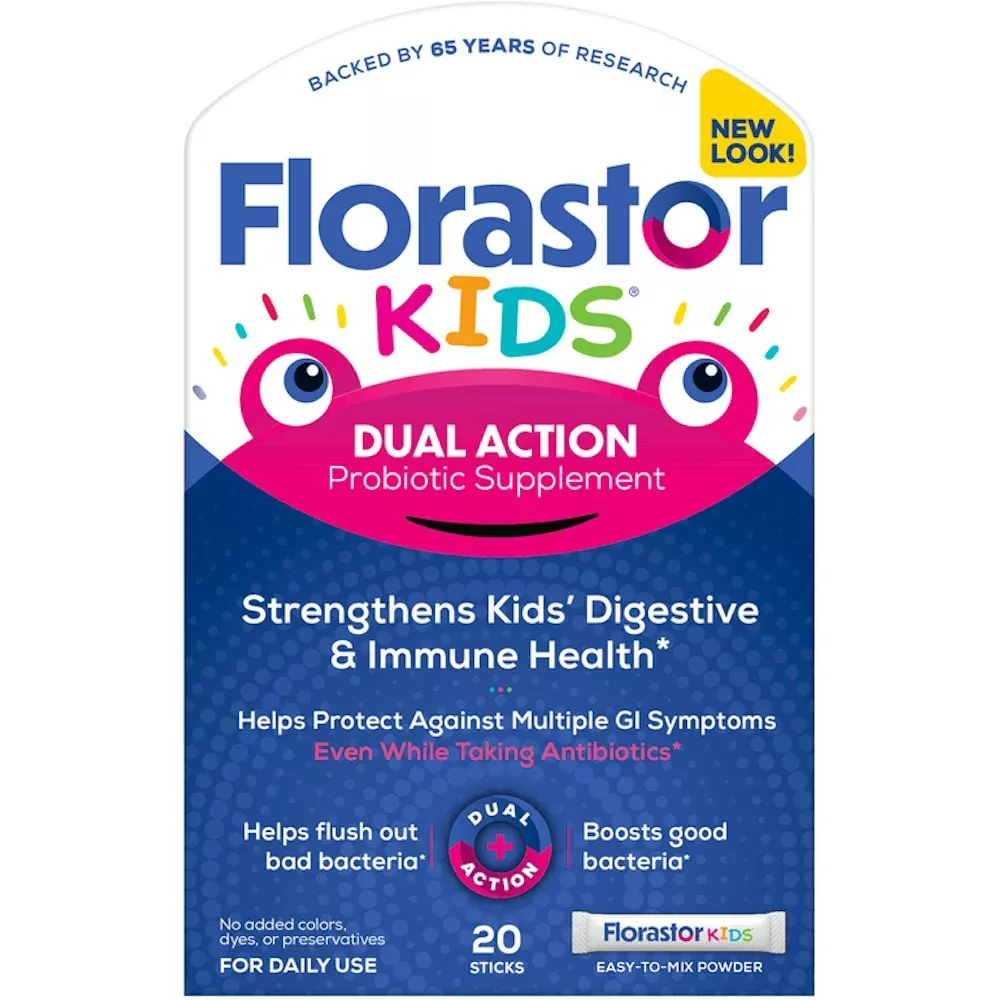 FlorastorKids 250 mg Probiotic Powder Packet, 20-Pack