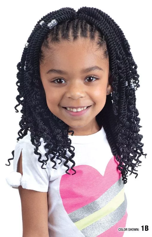 FREETRESS – 3X KIDS-SENEGAL TWIST WITH CURLS 8″