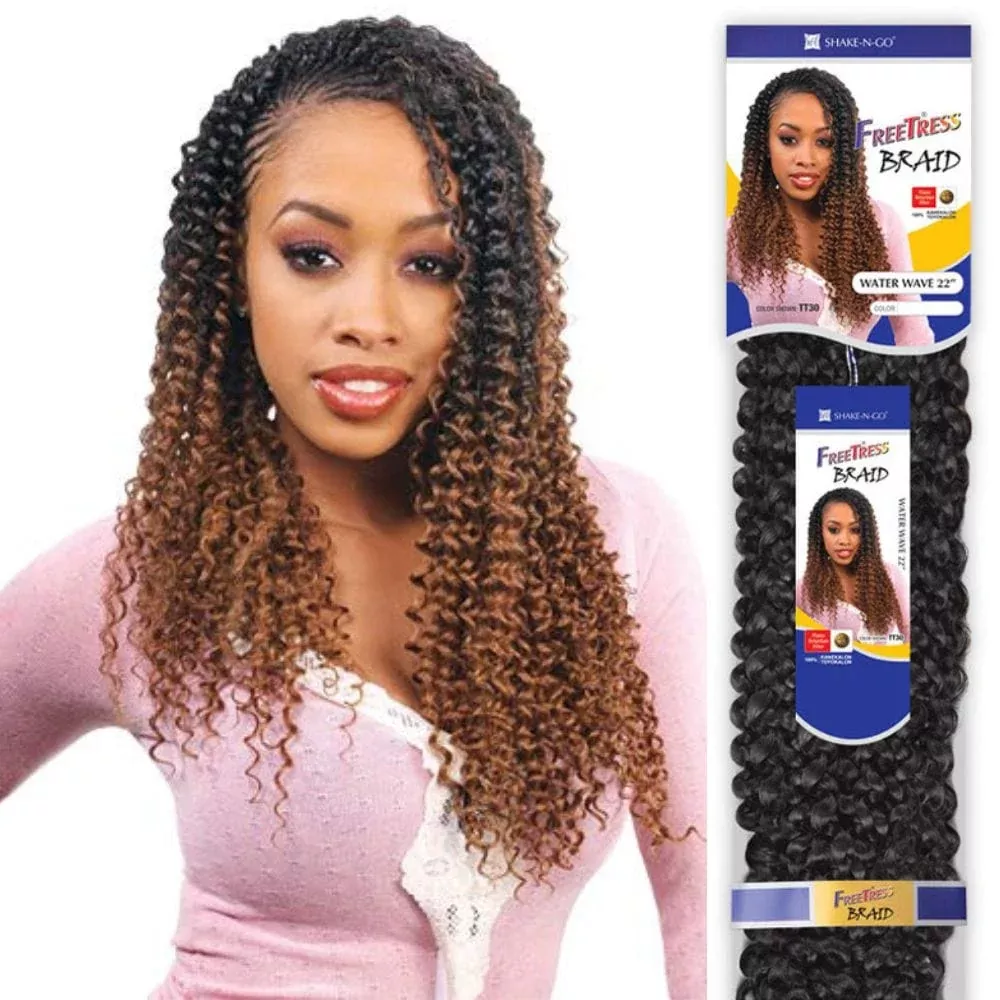 Freetress Braid Crochet Hair – Water Wave Bulk 22″