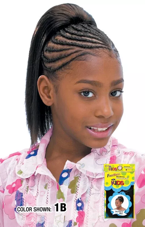 FREETRESS – DRAWSTRING Ponytail For Kids Yaky Straight 10″