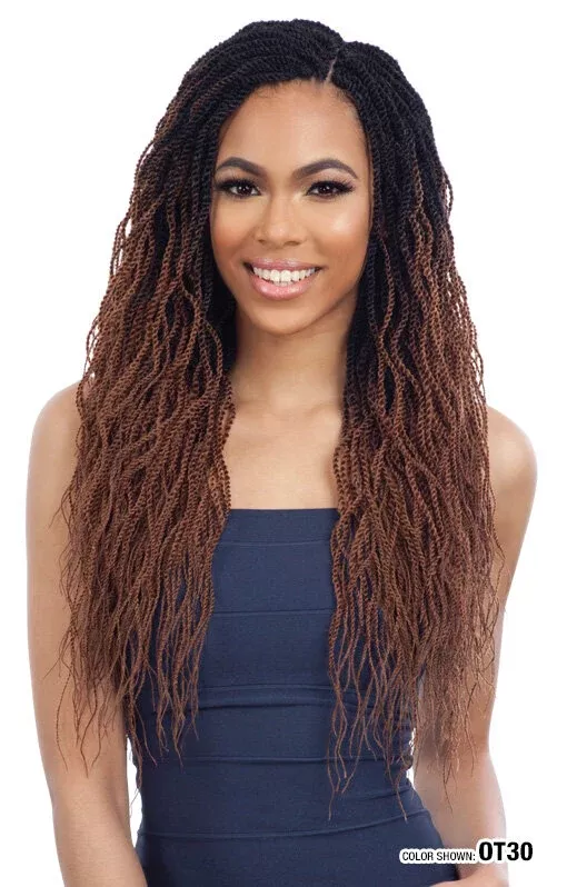 FREETRESS – PRE-STRETCHED NATURAL WAVY TWIST 18″
