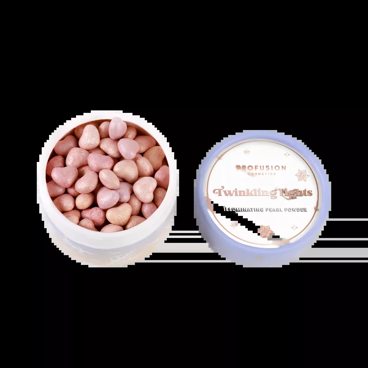 Frosted Snow Sparkle | Twinkling Lights Powder Puff Set