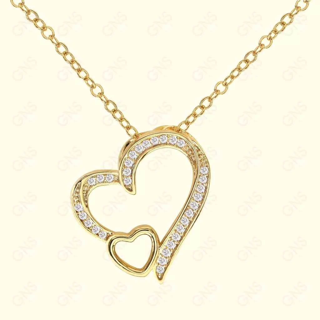 GNS – Gold Heart Necklace (CZN04G)
