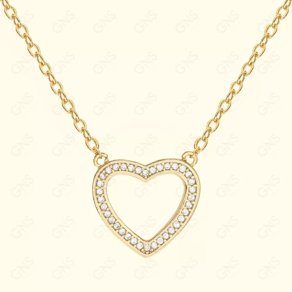 GNS – Gold Heart Necklace (CZN11G)