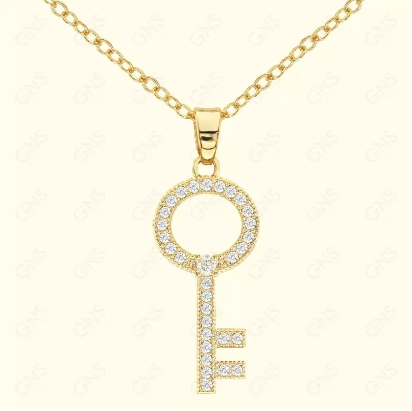 GNS – Gold Key Necklace (CZN31G)