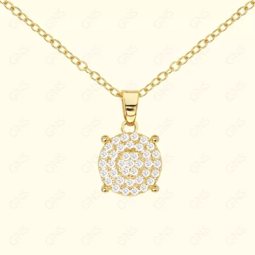 GNS – Gold Round Necklace (CZN07G)