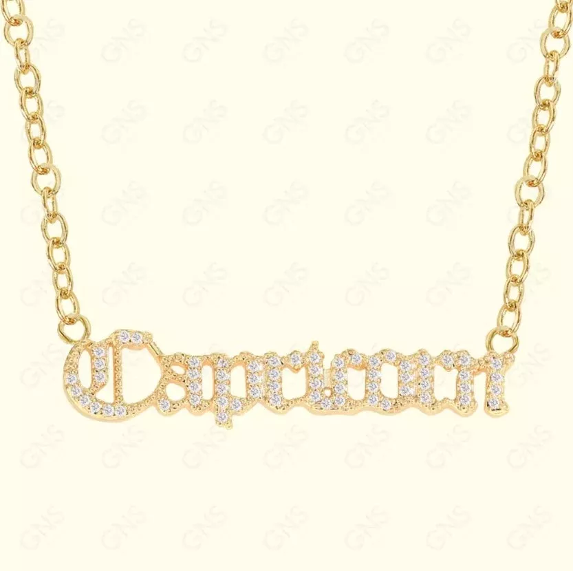 GNS – Gold Zodiac Necklace Capricorn