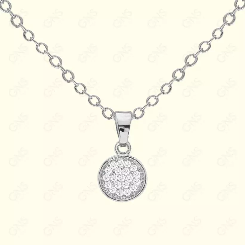 GNS – Silver Circle Necklace (CZN02S)