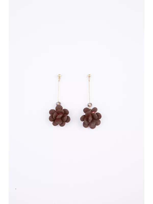Holiday Trading Sadie Earrings Chocolate & Gold