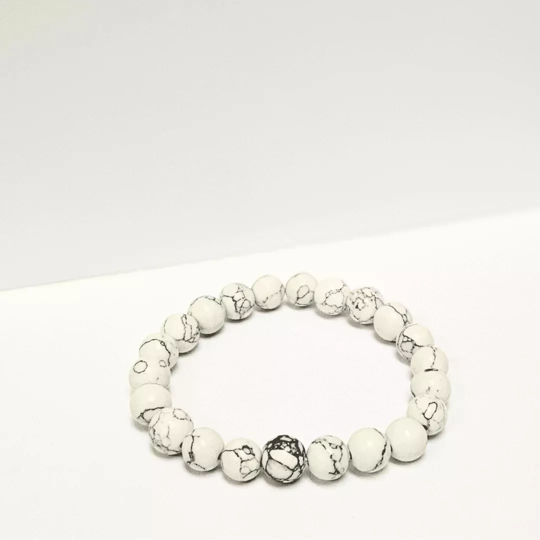 Howlite Bracelet - kindness and positive