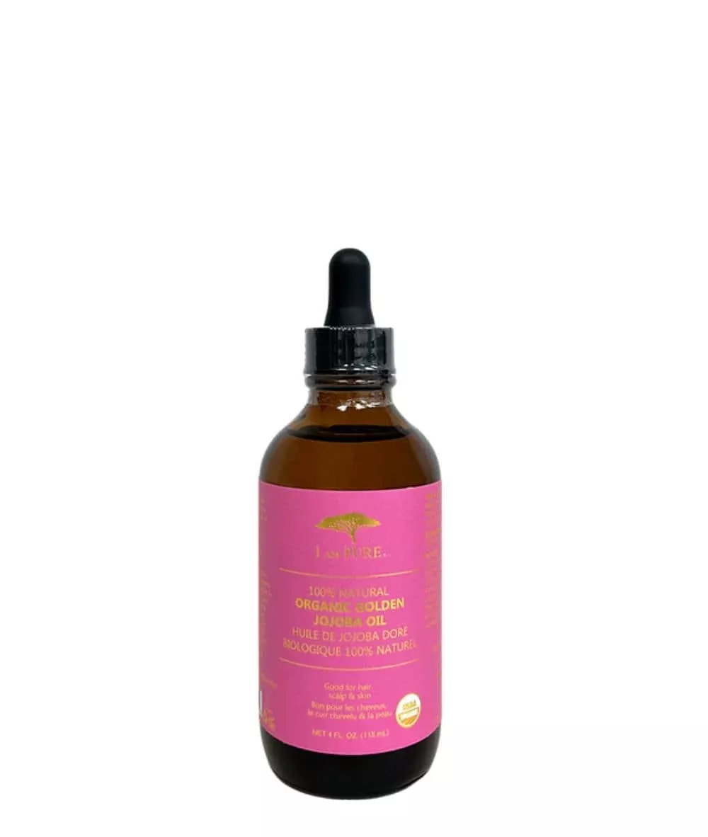 I Am Pure 100% Natural Organic Golden Jojoba Oil 4oz