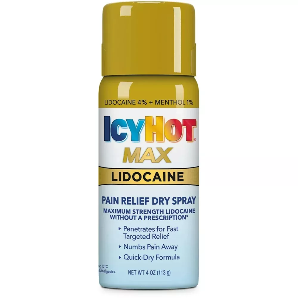 Icy Hot Max 4% – 1% Pain Relief Dry Spray, 4 oz