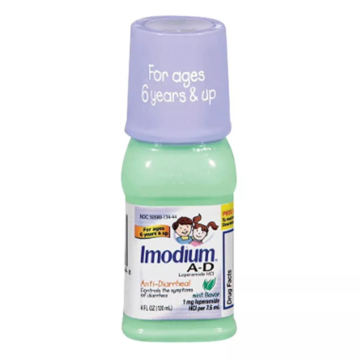 Imodium Anti Diarrheal, A D, Oral Solution, Mint Flavor 4 Fl Oz