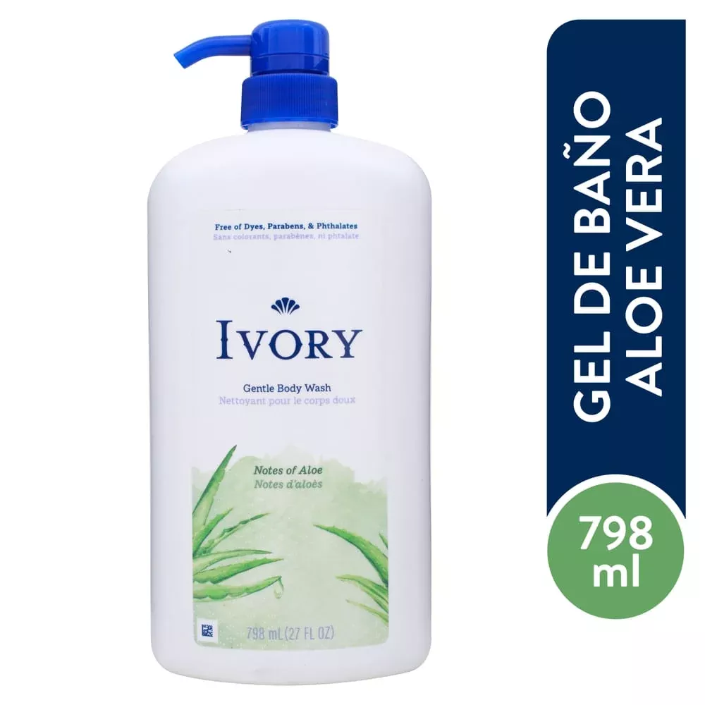 Ivory Body Wash – Mild & Gentle – Aloe Scent – 27 oz