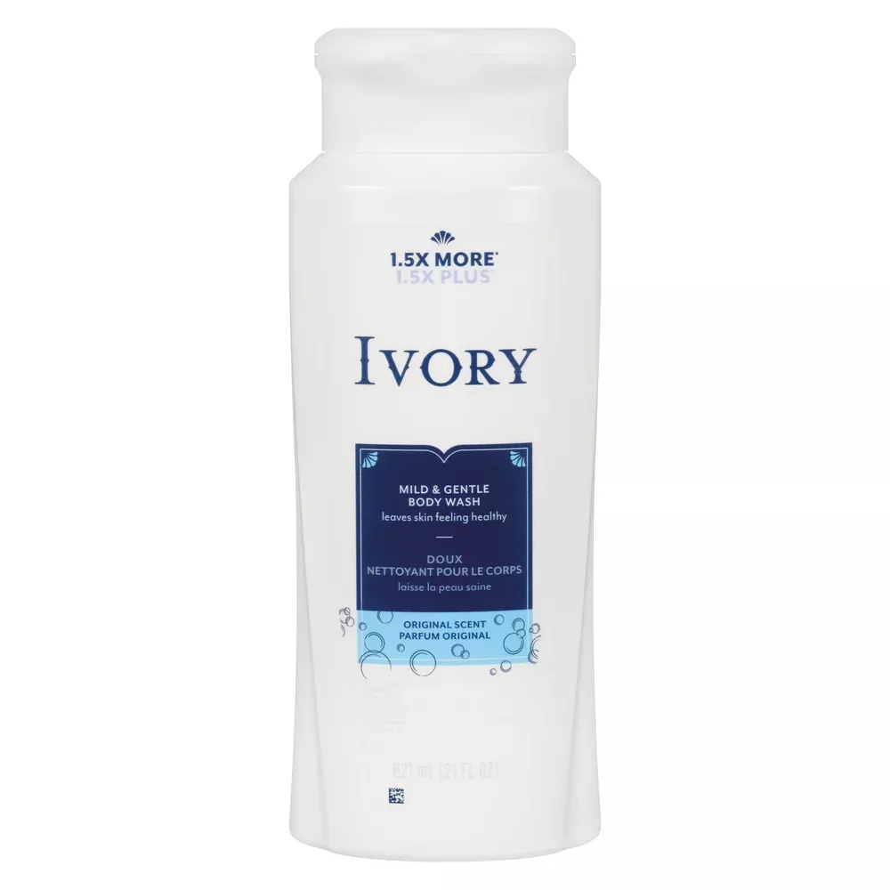 Ivory Mild & Gentle Body Wash, Original Scent, 21 oz