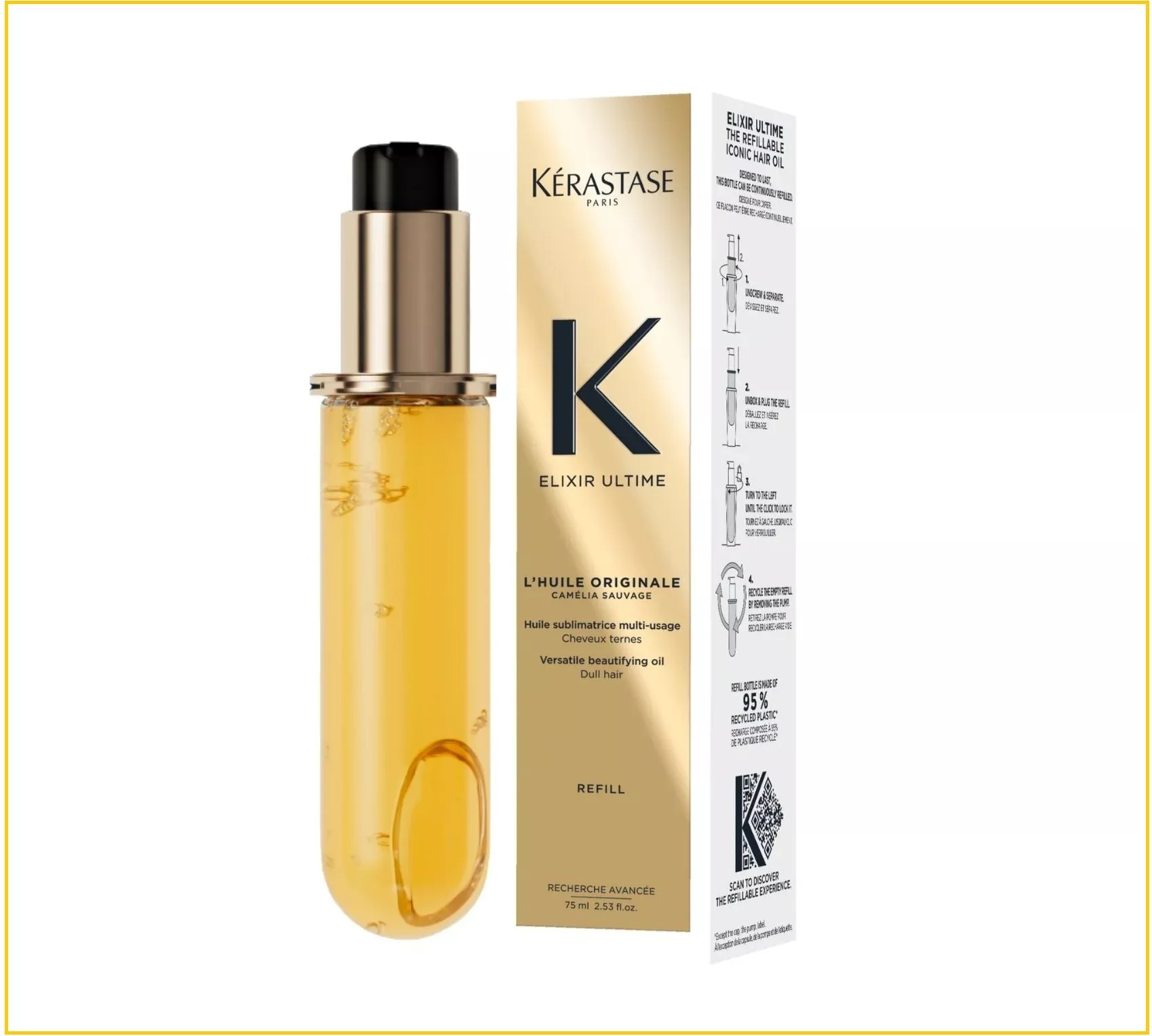KERASTASE Elixir Ultra-Time Refillable Hair Oil 75ml (Refill)