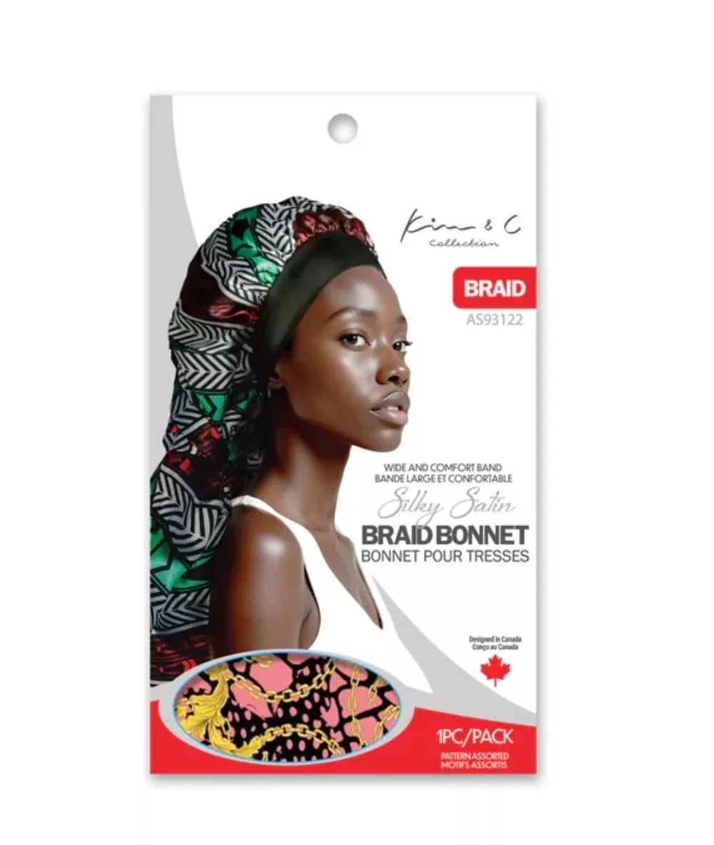 KIM & C Silky Satin Braid Bonnet #AS93122
