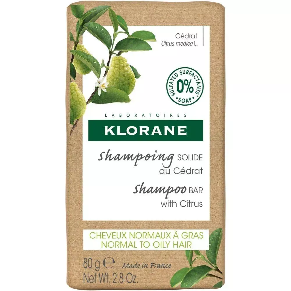 Klorane shampoo bar Citrus - oily hair (80 gr)