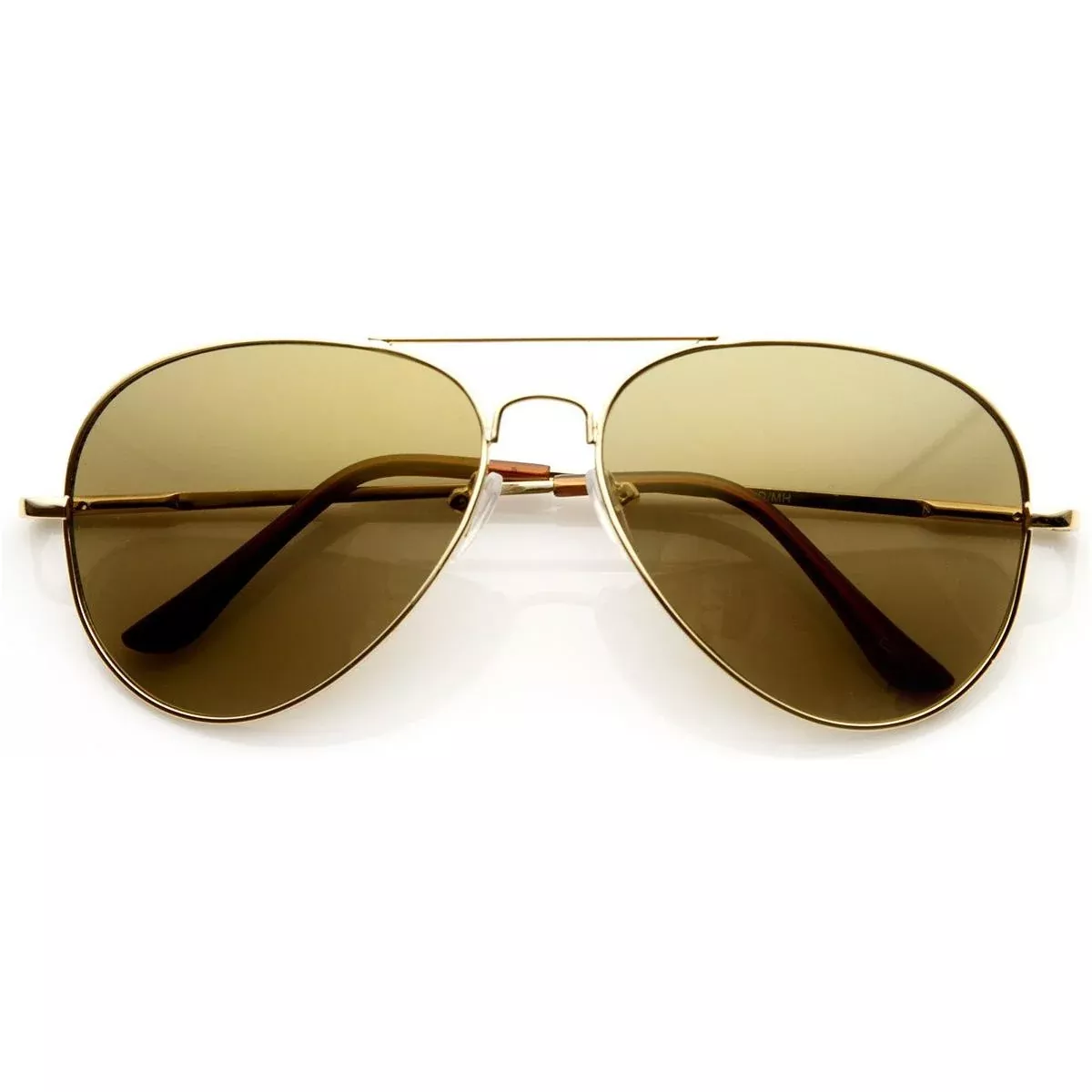 Large Premium Metal Aviator Sunglasses W/ Spring Temples 1377