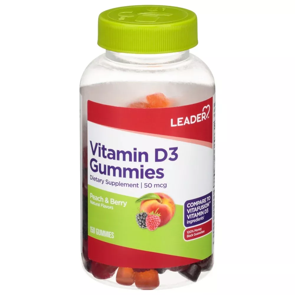 The Leader™ Vitamin D3 Gummies-50 Mcg