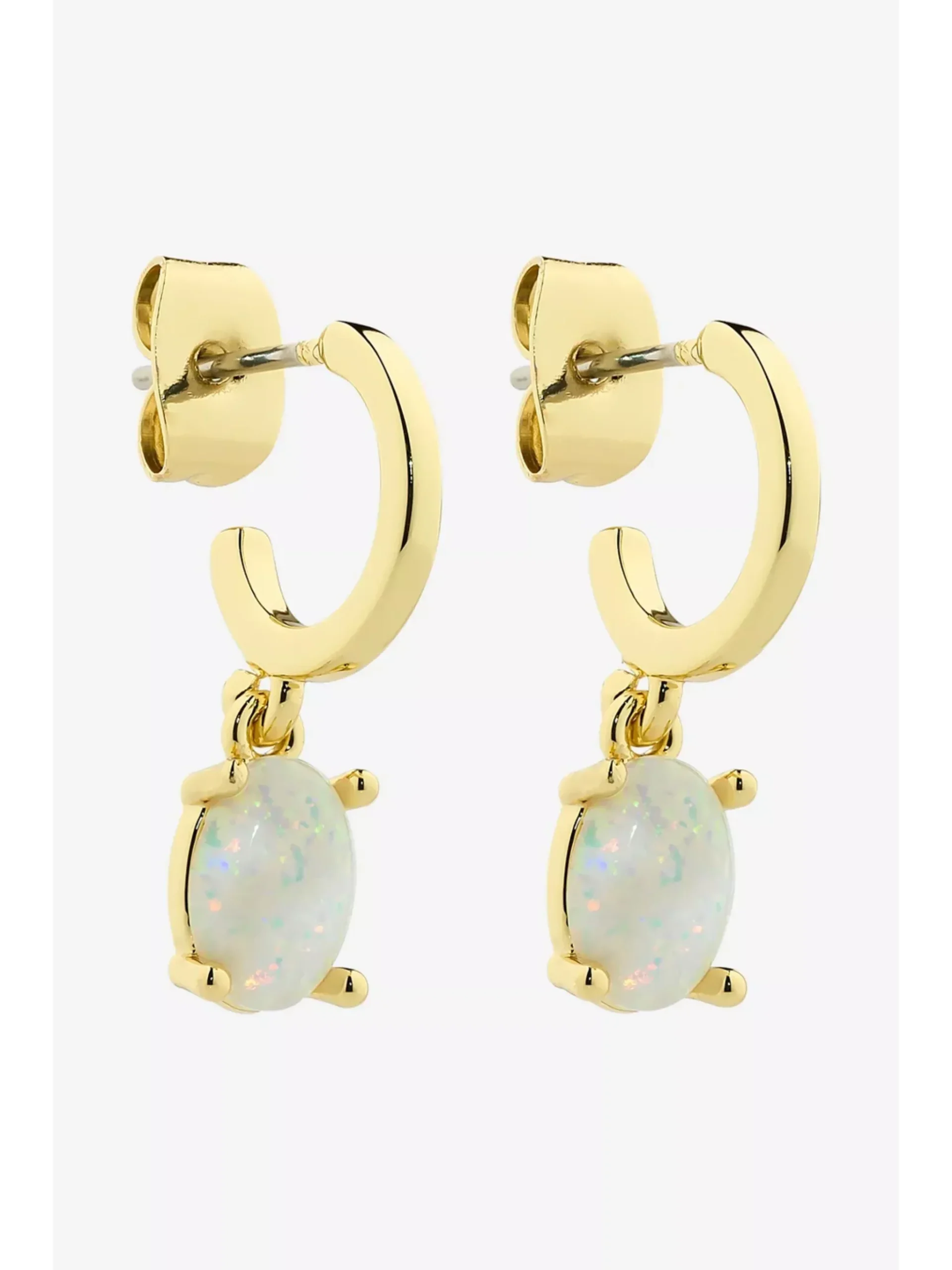 Liberte Emery Drop Earrings Opal & Gold