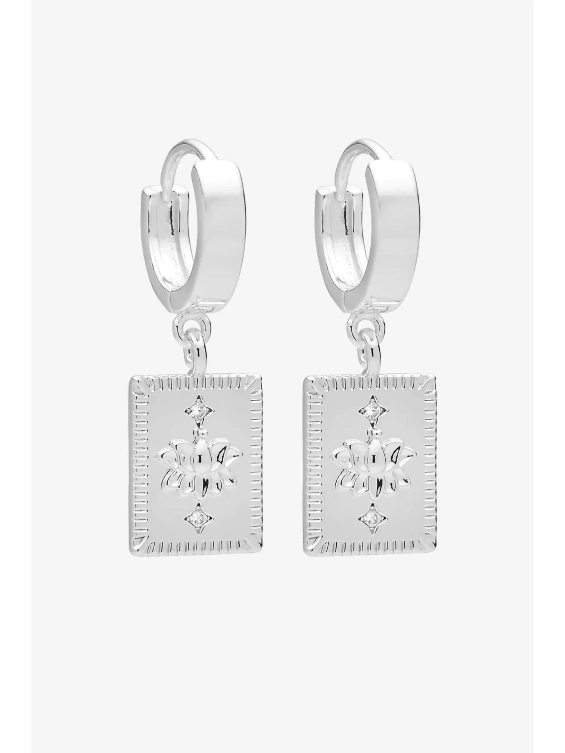 Liberte Hari Hoop Earrings Silver